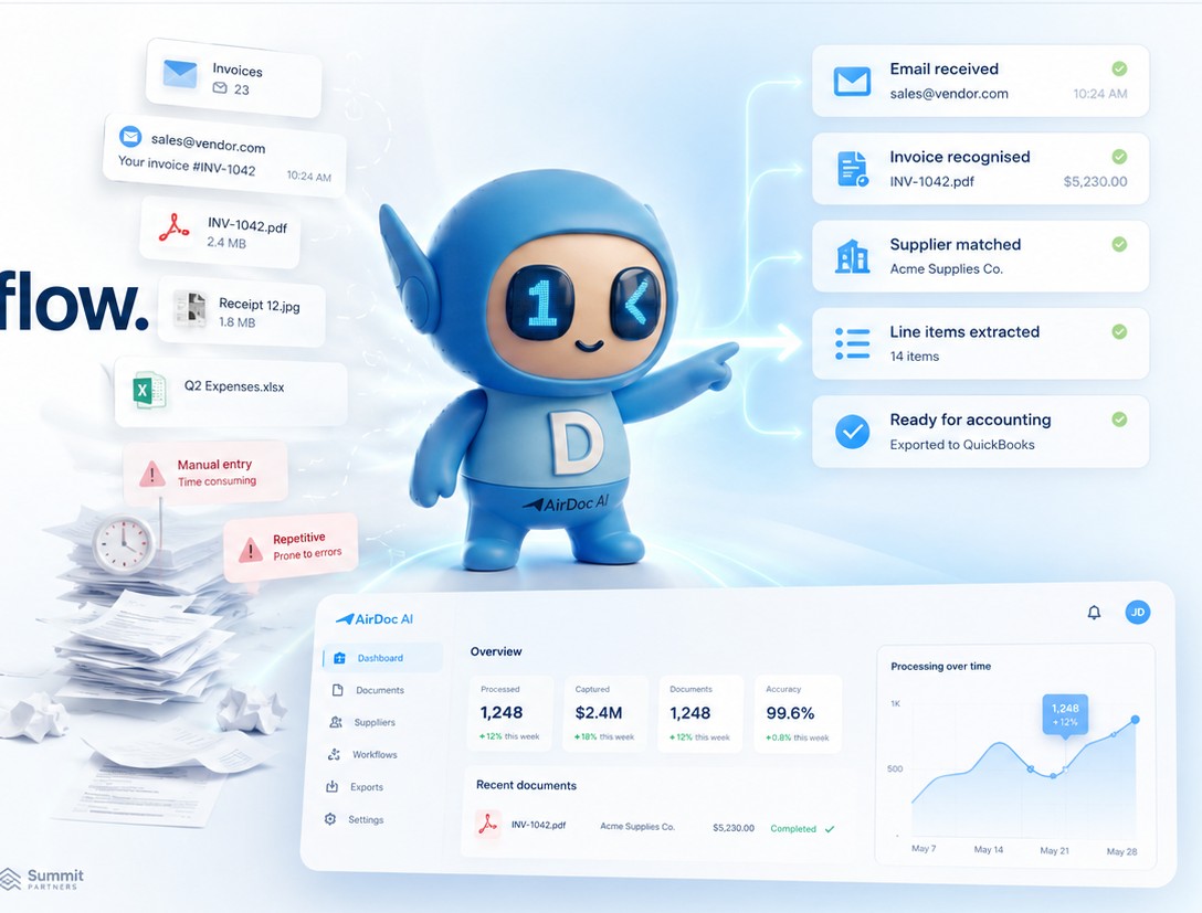 AirDoc AI invoice automation workflow video preview